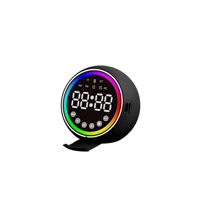 Dijital Saat - Bluetooth Wireless Mini Hoparlör Speaker Usb Şarjlı - Işıklı 5w Pl-4652 Bx40