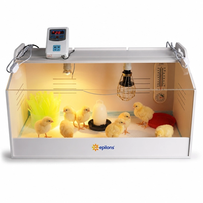 Civciv Büyütme Küvezi Dijital Termostatlı Ana Kucağı ve Brooder Kafesi BX-316464