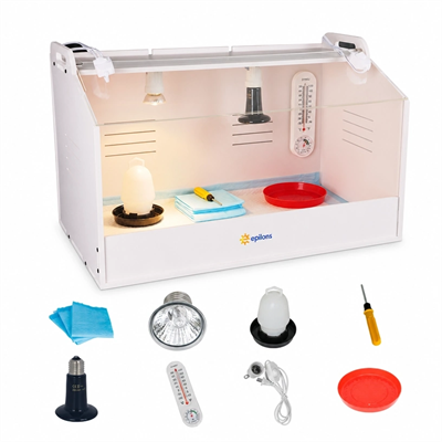 Civciv Büyütme Küvezi Dijital Termostatlı Ana Kucağı ve Brooder Kafesi BX-316464