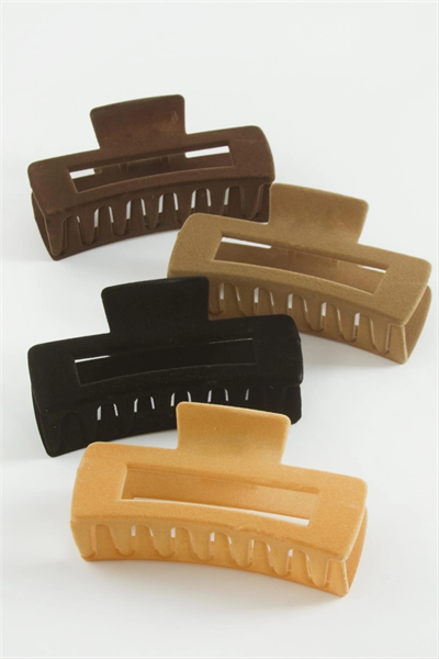 Dikdörtgen Renkli Kadife Mandal Toka 11 cm