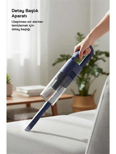 Dikey Mavi Elektrikli Süpürge 500w 90° Başlık - 1.5lt Toz Hazne - Çift Filtre Svc-8628 Bx40