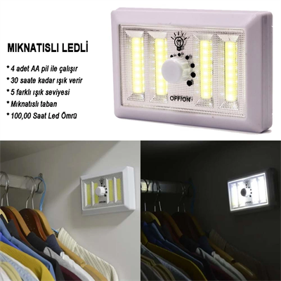 Dimmerli Işık Seviyesi Ayarlanabilir Ledli Lamba  Wt-383