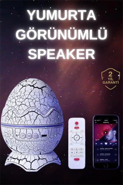 Dinozor Speaker Renk Değiştirme Projeksiyon Modu Bluetooth Hoparlör Gece Lambası