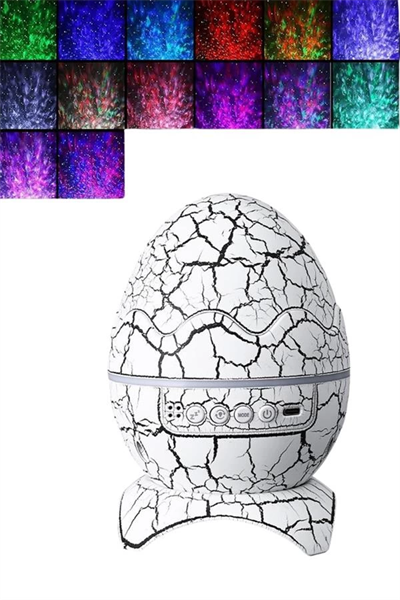 Dinozor Speaker Renk Değiştirme Projeksiyon Modu Bluetooth Hoparlör Gece Lambası