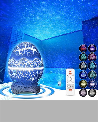 Dinozor Yumurta Gece Lambası Projektör – 14 Renk Seçeneği