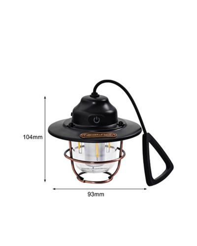 Dış Mekan İçin Şık LED Fener – 4400mAh Pil, IPX4 Su Geçirmez, Asılabilir
