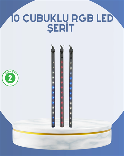 Dış Mekan LED Kayan Yıldız Işığı 10 Çubuk Aydınlatma