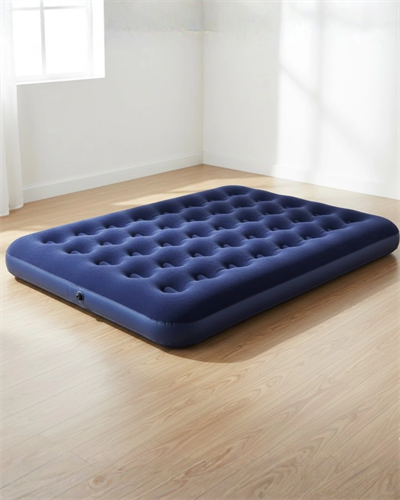 Dış Mekan Şişme Yatak Çift Kişilik Flokeli Yüzey Konforlu Kullanım