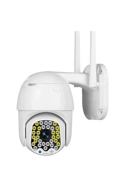 Dış mekan IP kamera 3MP 1080p speed dome PTZ beyaz MOV format SD kart HD kayıt 15x zoom