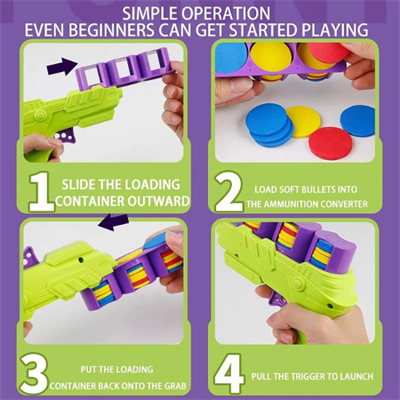 Disk Atan Oyuncak Tabanca