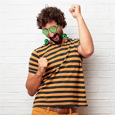 Disko Toplu Küpeli Parti Gözlüğü Yeşil Renk (3936)