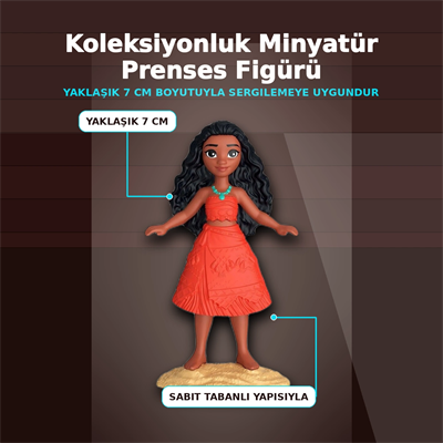 Disney Prenses Koleksiyonluk Minyatür Heykelcik 7 cm Boyunda Tekli Figür Oyuncağı