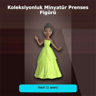 Disney Prenses Koleksiyonluk Minyatür Heykelcik 7 cm Boyunda Tekli Figür Oyuncağı
