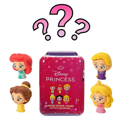 Disney Princess Puzzle Palz 3D Silgi Figür Sürpriz Paket