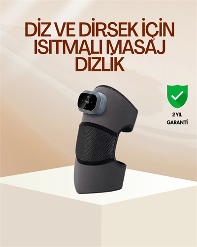 Diz ve Dirsek İçin Isıtmalı Masaj Dizlik Aparatı