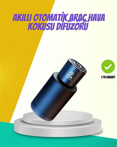 Doğal Difüzyonlu Şarjlı Oto Kokusu Cam Gövdeli