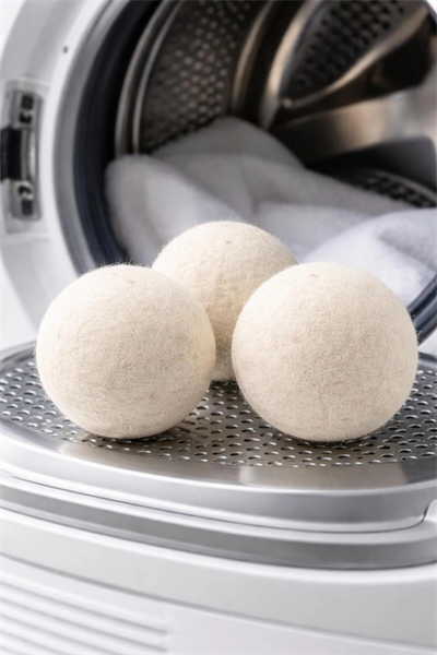 Doğal XXL Yün Kurutma Topu (3’lü Set) – Çamaşır Kurutma Makinesi İçin