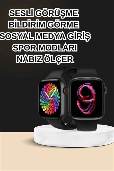 Dokunmatik Akıllı Saat Yeni Nesil Kulaklık Kampanyası ANC Özelliği Yüksek Ses Kaliteli