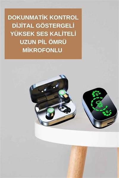 Dokunmatik Akıllı Saat Yeni Nesil Kulaklık Kampanyası Bluetooth Bağlantılı ANC Özelliği
