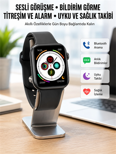 Dokunmatik Ekran Akıllı Saat Tema Değiştirme Şık ve Modern Unısex