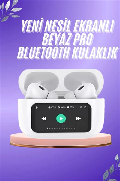 Dokunmatik Ekranlı ANC/ENC Yeni Nesil Pro Bluetooth Kulaklık Dokunmatik Ekran