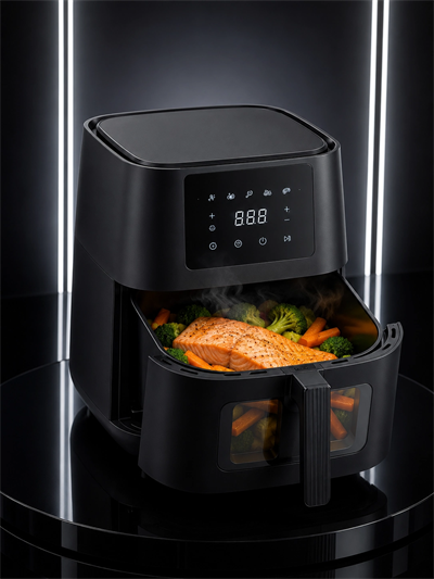 Dokunmatik Ekranlı Air Fryer Sağlıklı Yağsız Pişirme Cihazı