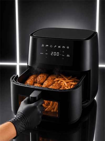 Dokunmatik Ekranlı Air Fryer Sağlıklı Yağsız Pişirme Cihazı