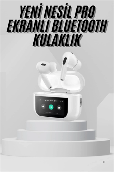 Dokunmatik Ekranlı Air Pro 2 ANC Kulaklık Kablosuz Çok Fonksiyonlu