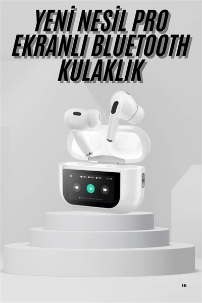 Dokunmatik Ekranlı Air Pro 2 ANC Kulaklık Kablosuz Çok Fonksiyonlu