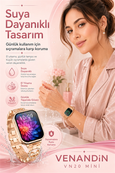 Dokunmatik Ekranlı Akıllı Saat Çoklu Kordon Setli Spor Takip Ve Günlük Kullanım Uyumlu