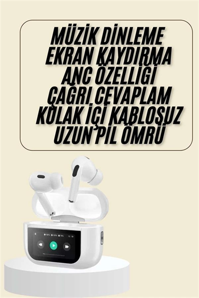Dokunmatik Ekranlı Bluetooth Kulaklık TWS İOS Android Tüm Telefonlara Uyumlu Kulaklık Yeni Nesil