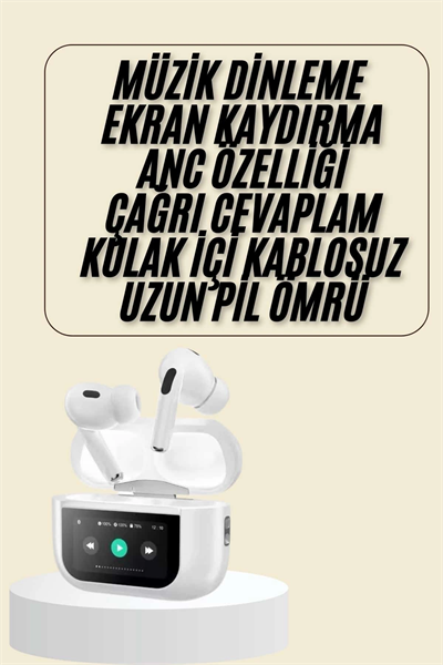 Dokunmatik Ekranlı Bluetooth Kulaklık TWS İOS Android Tüm Telefonlara Uyumlu Kulaklık