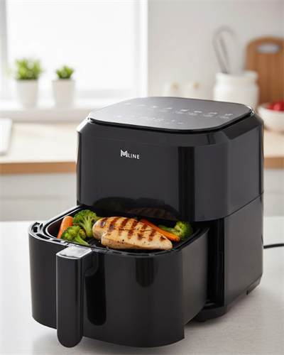 Dokunmatik Kontrollü 4L Yağsız Sıcak Hava Fritözü 1360W