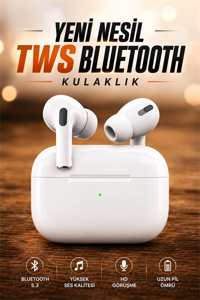 Dokunmatik Kontrollü Kablosuz Kulaklık iOS ve Android Uyumlu