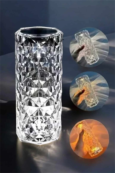 Dokunmatik Kristal Gece Lambası Hediyelik