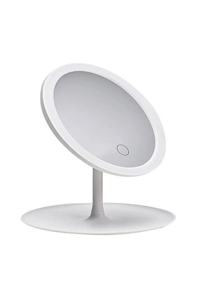 Dokunmatik Led Işıklı Usb Li Yuvarlak Masa Üstü Makyaj Aynası Makyaj Aynası Ledli