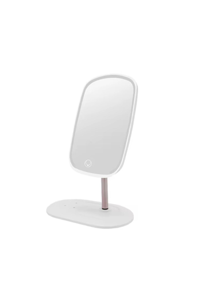 Dokunmatik led ışıklı makyaj aynası dikdörtgen 3 renk ışık LED MASA AYNASI