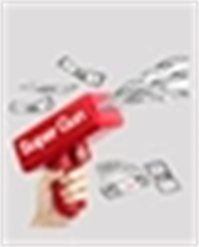 Dolar Boyutunda Kâğıt Atışı Yapan Pil ile Çalışan Oyuncak Tabanca