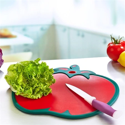 Domates Figürlü Kaydırmaz Kesme Tahtası Doğrama Panosu