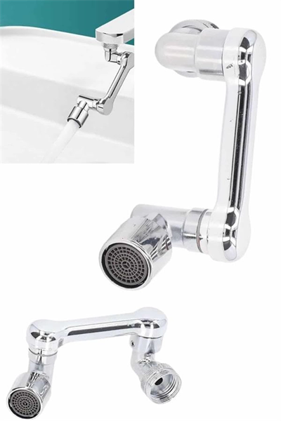 Döndürülebilir Musluk Mutfak Banyo Musluk Ucu Başlığı 4 Filtreli