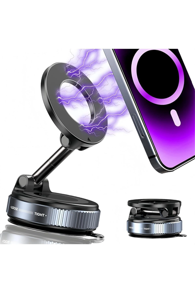 Dönebilen 360 Ayarlanabilir Araç Içi Tutucu Kullanılabilen Vakumlu Magsafe Telefon Tutucu
