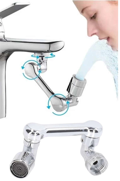 Dönebilen Musluk Başlığı Akrobat Mutfak Banyo Musluk Ucu Başlığı Oynar Başlıklı