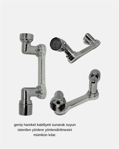 Dönebilir Musluk Başlığı – Lavabo Temizliği ve El-Yüz Yıkamada Maksimum Rahatlık