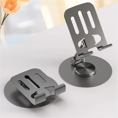 Dönebilir ve Katlanabilir Masaüstü Metal Telefon Tutucu