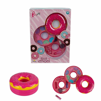 Donut Şekilli 2 Katlı Makyaj Güzellik Seti - S00002596