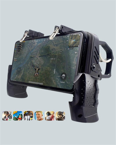 Dört Parmak Destekli Mobil Gamepad Tetikli Oyun Kontrolcüsü