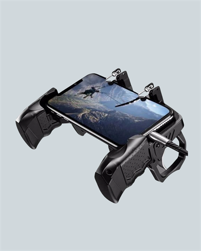 Dört Parmak Destekli Mobil Gamepad Tetikli Oyun Kontrolcüsü