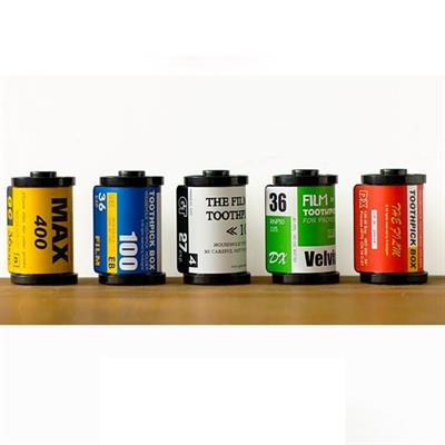 Dörtgen Fotoğraf Filmi Şeklinde Kürdanlık Kürdan Tutucu Kutu (3936)