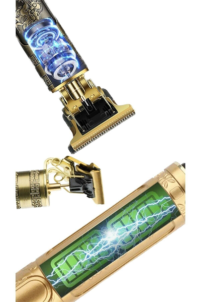 Dragon Çelik Kasa Profesyonel Saç Sakal Ense Çizim Tüm Vücut Tüyü Lazer Öncesi Tıraş Makinesi