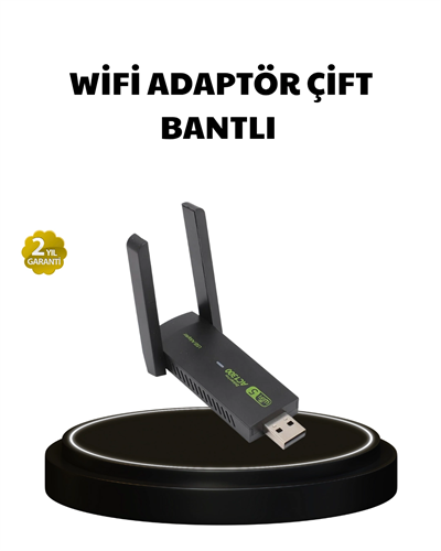 Dual Band USB WiFi Adaptör – 1200 Mbps Hız